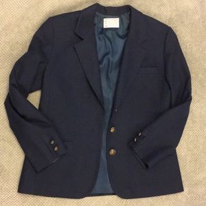 Pendleton Navy Wool Blazer Size 10